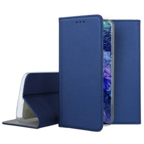 Кожен калъф тефтер и стойка Magnetic FLEXI Book Style за Samsung Galaxy S20 FE G780F син 